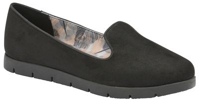 Black 'Tracey' ladies slip on comfort loafers